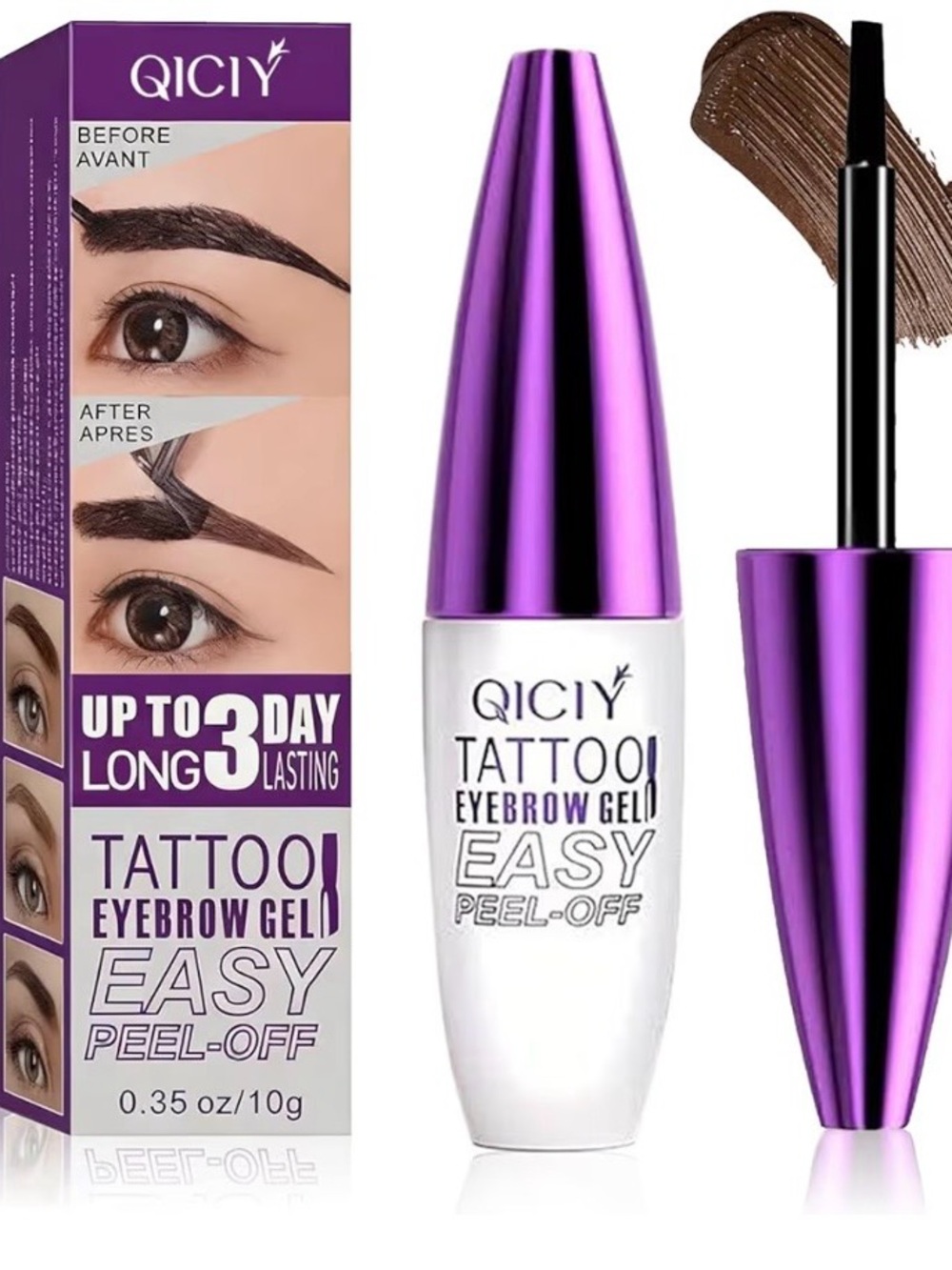 2 - QICiY Tattoo Eyebrow Gel in Black